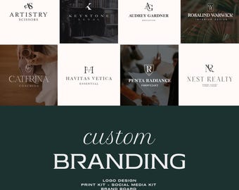 Custom Logo Design and Branding Kit: Modern Minimalist Full Branding Package For your Business