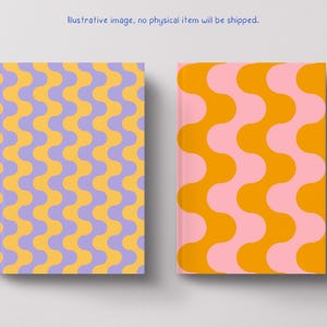 Retro Wavy Lines Seamless Pattern, Groovy 70s Design, Bold Mid Century ...