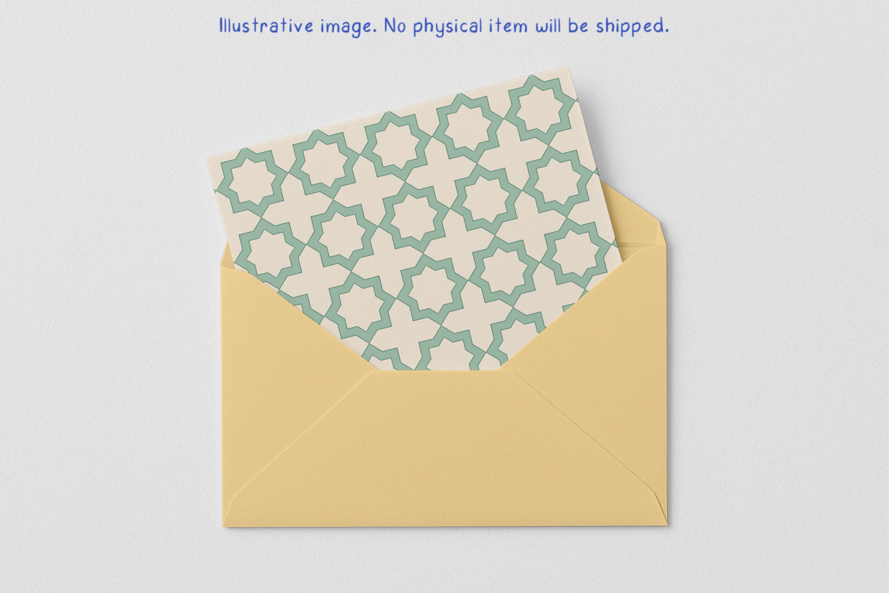 Islamic Geometric Seamless Pattern - Beige and Mint Green Digital Paper ...