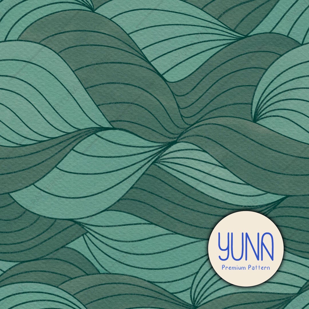 Ocean Waves Seamless Pattern File, Abstract Sea Digital Paper for ...