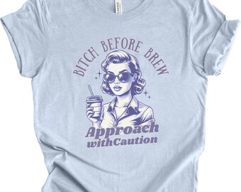 Lustiges Kaffee Shirt: Vintage Koffein Addict Tee, sarkastisches Geschenk