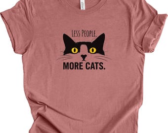 Camiseta divertida para amantes de los gatos, regalo para dueños de gatos, linda camiseta con gráfico de gato para amantes de los gatos, regalo para papá gato, regalo para mamá gata, linda camiseta con gráfico de gatito