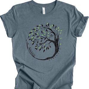 Tree of Life T-Shirt: Inspirational Yoga Shirt, Nature Lover Gift