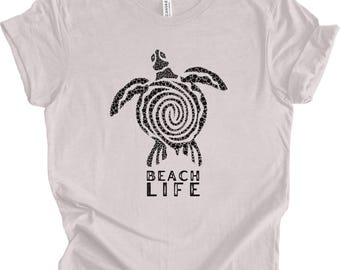 Havssköldpadda Graphic T-shirt: Strandliv Ocean Lover-kläder