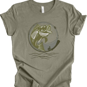 釣りリールフックTシャツ：アウトドア釣り愛好家へのギフト