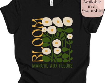 Camiseta floral: Camiseta Bloom del Mercado de Flores de París