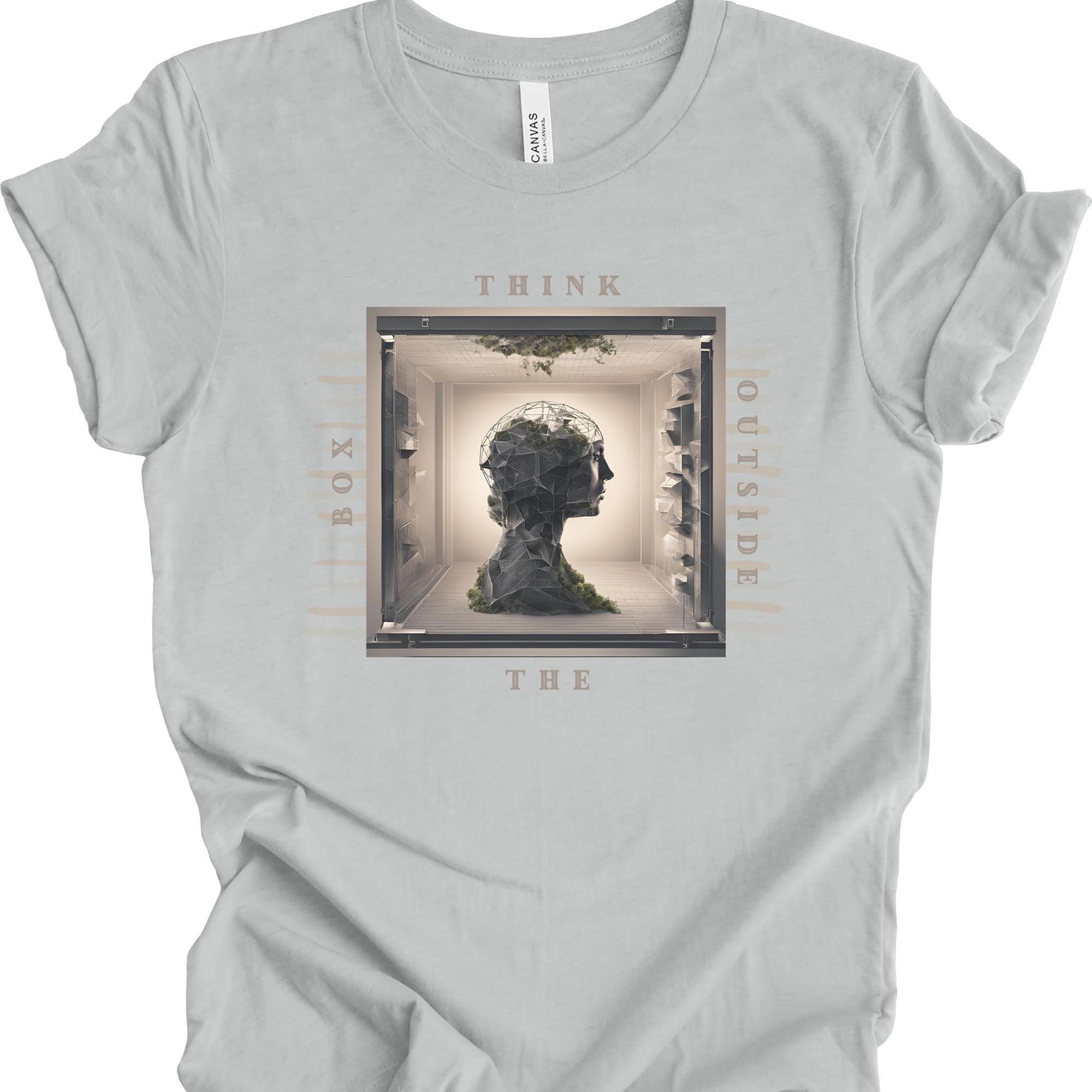 Lets Think Out of the Box Unisex Oversized Lighter Shade Round Neck T-shirt
