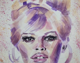 ブリジット・バルドーの8×10インチのファインジクレープリント