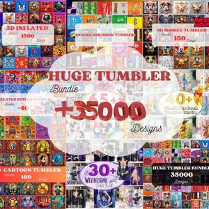 35000+ Bestseller Tumbler Wrap Bundle Tumble PNG Bundle Digital 2D 3D Ultimative 20 Unzen Skinny Bundle Wrap, Cartoon Lustiges Design