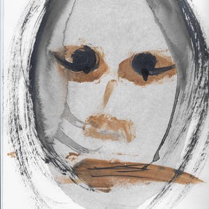 portrait en peinture acrylique