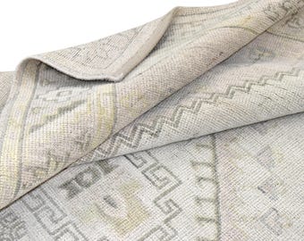 Muted Oushak Rug Hand Knotted pastel color Area carpet Handmade Size 5x8, 8x10, 9x12, 10x14 ft Living Room Carpet
