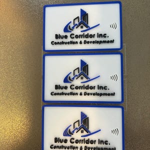 Cartes de visite intelligentes NFC personnalisées imprimées en 3D – Entièrement personnalisées et prêtes pour la technologie (3 pièces)