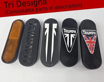 Triumph Reflector Covers (2 Covers) (Triumph Inspired Designs) (P#: T2700332)