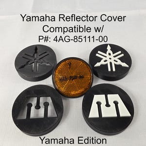 Yamaha (P#: 4AG-85111-00) Motorcycle Reflector Covers (Yamaha Inspired Designs)