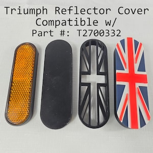 Capas para refletores de motocicleta Triumph (Union Jack) (P#: T270032)