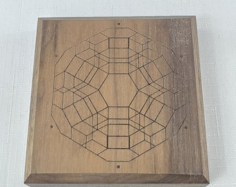 SIGNALIS - Solid Dark Walnut Drink Coasters - 3.5x3.5" or 4x4" - 3/4" thick - Customizable - Mineral Oil Treated