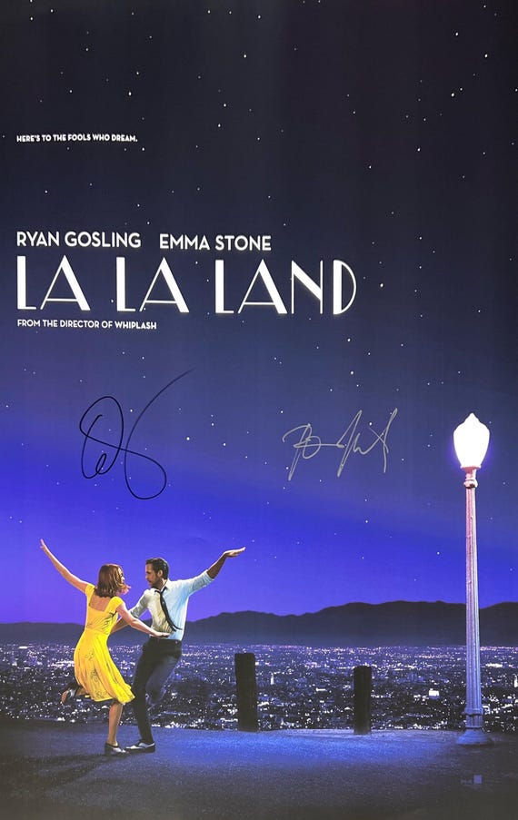Autograph Signed La La Land Poster COA