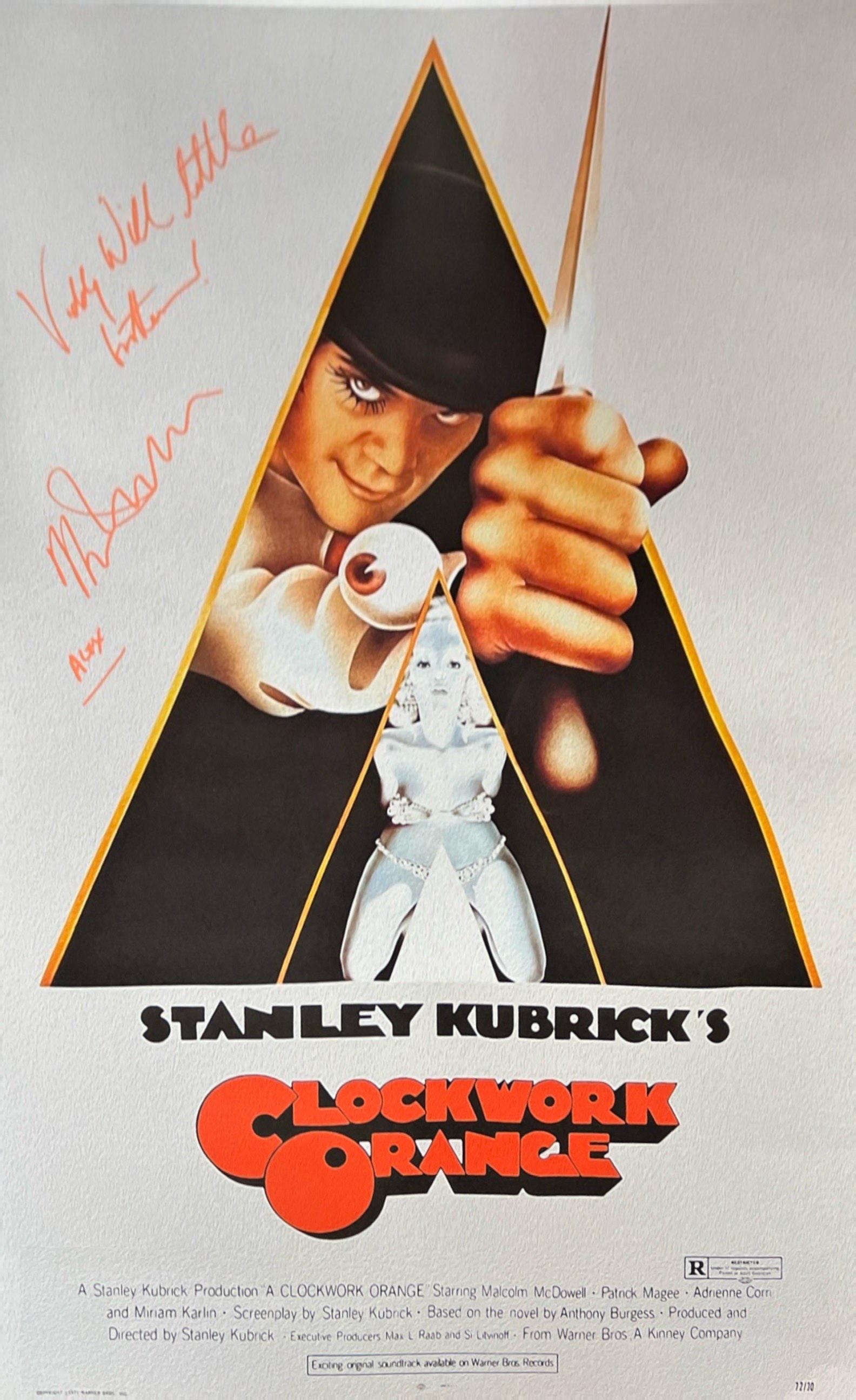 ORANGERANGE サイン入りポスター Autograph Signed Clockwork Orange Poster COA - Etsy Israel