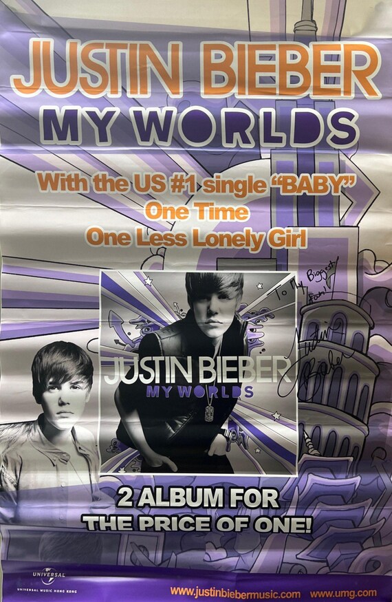 Autograph Signed Justin Bieber Official Poster - Etsy