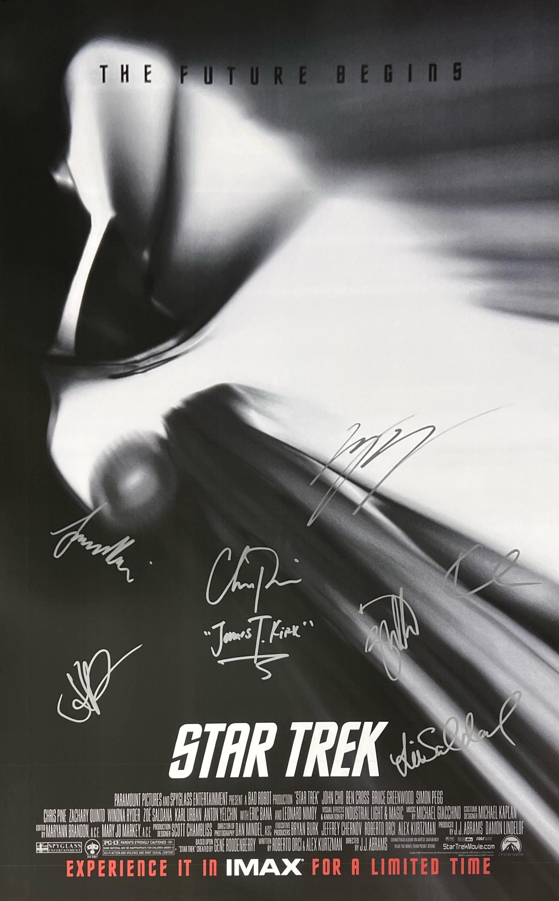 Autograph Signed Star Trek Future Begins Poster - Etsy