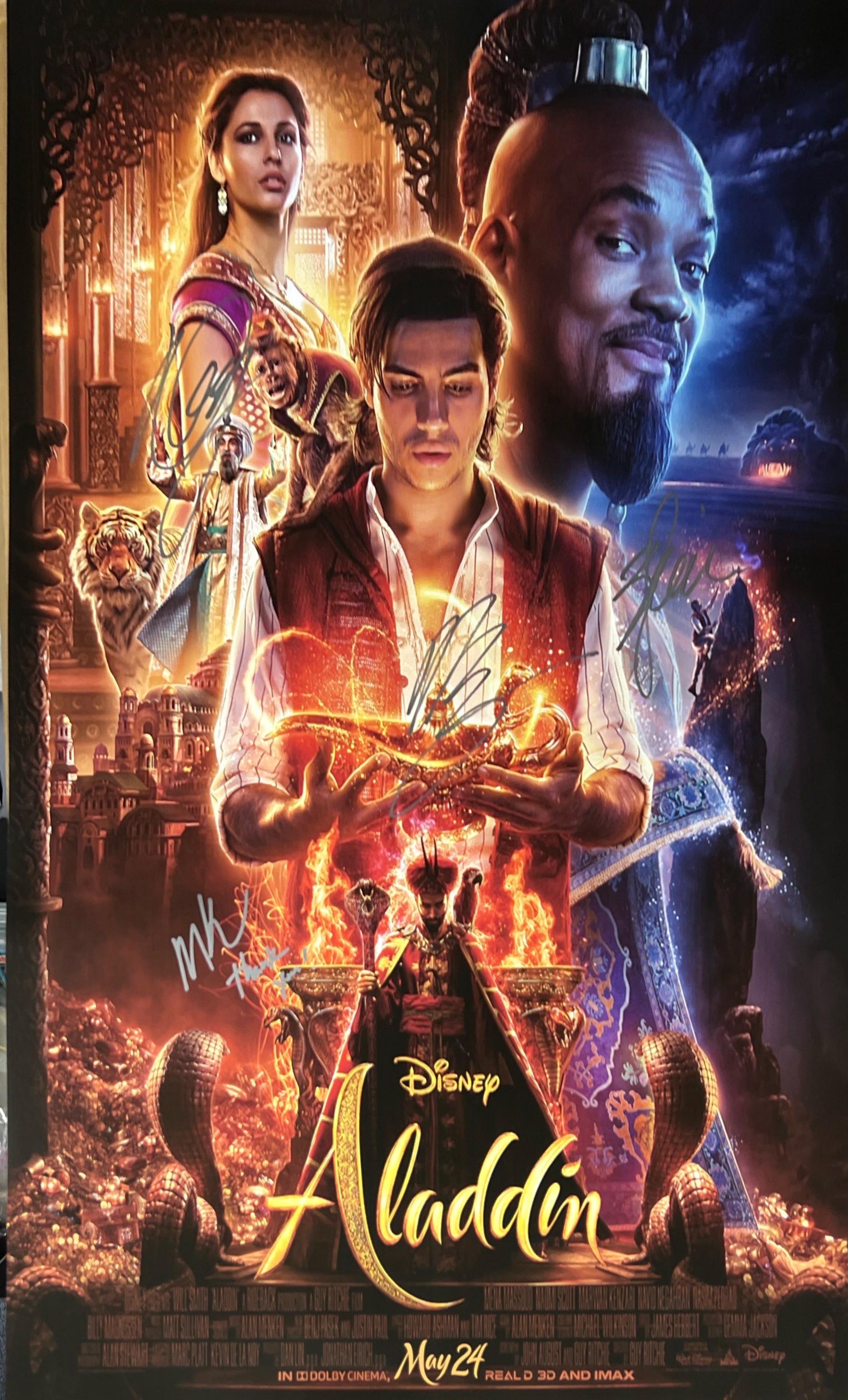 ウィル・スミスとナオミ・スコットとメナ・マスード直筆サイン入り写真