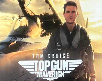 直筆サイン入り『トップガン マーヴェリック』ポスター - Etsy 日本