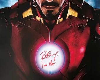 Autograph Signed Iron Man Poster COA