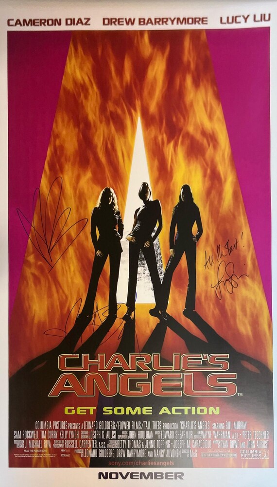 Charlie's Angels ポスターブック Autograph Signed Charlie's Angels Poster - Etsy