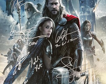 直筆サイン入り『マイティ・ソー／ダーク・ワールド』ポスター COA