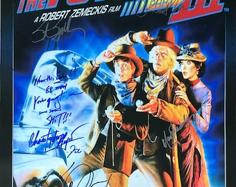 直筆サイン入り バック・トゥ・ザ・フューチャー PART III ポスター