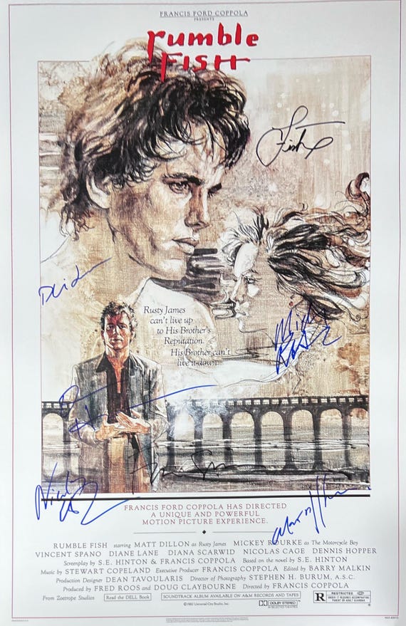 Rumble Fish Movie Poster