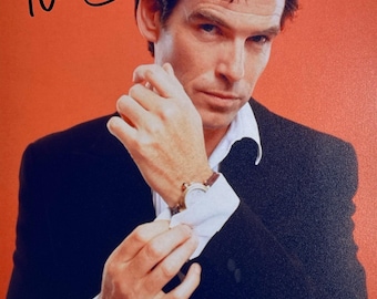 Autograph Signed COA Pierce Brosnam Photo