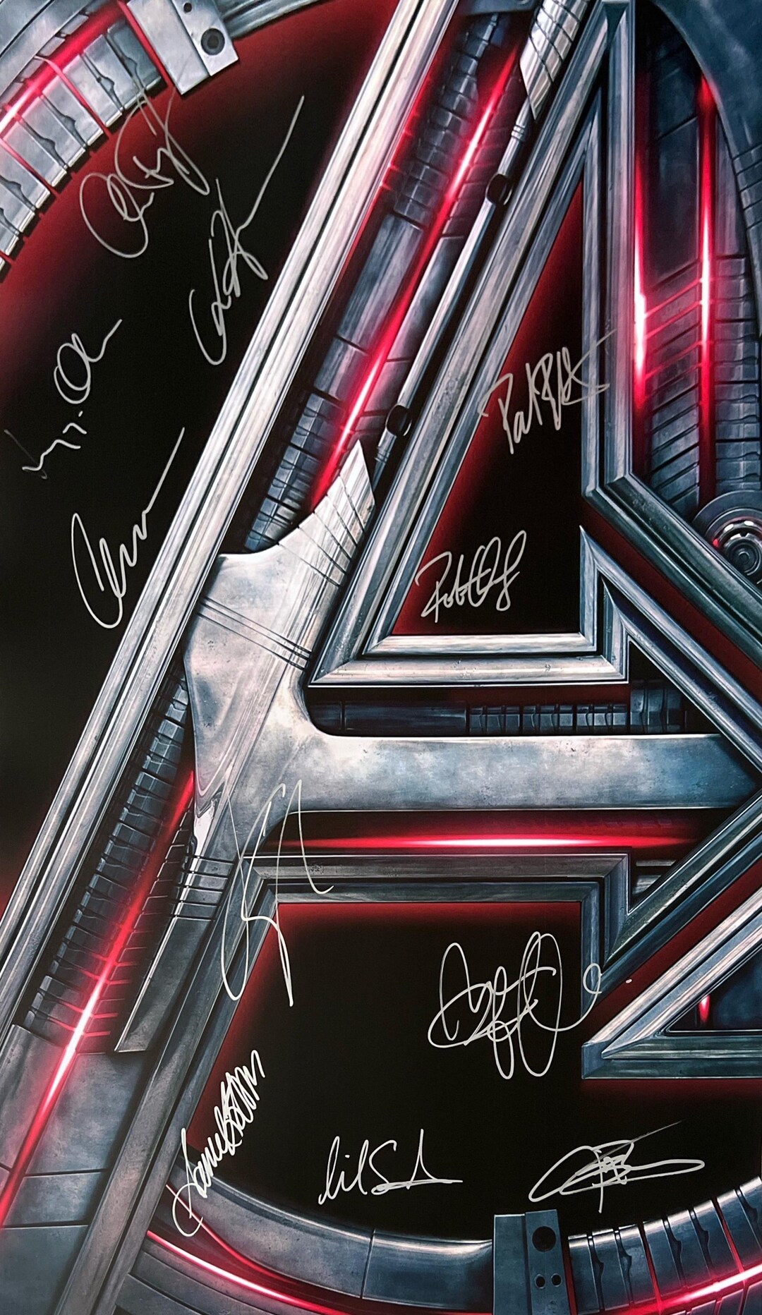Autograph Signed Avengers: Age of Ultron Poster COA - Etsy