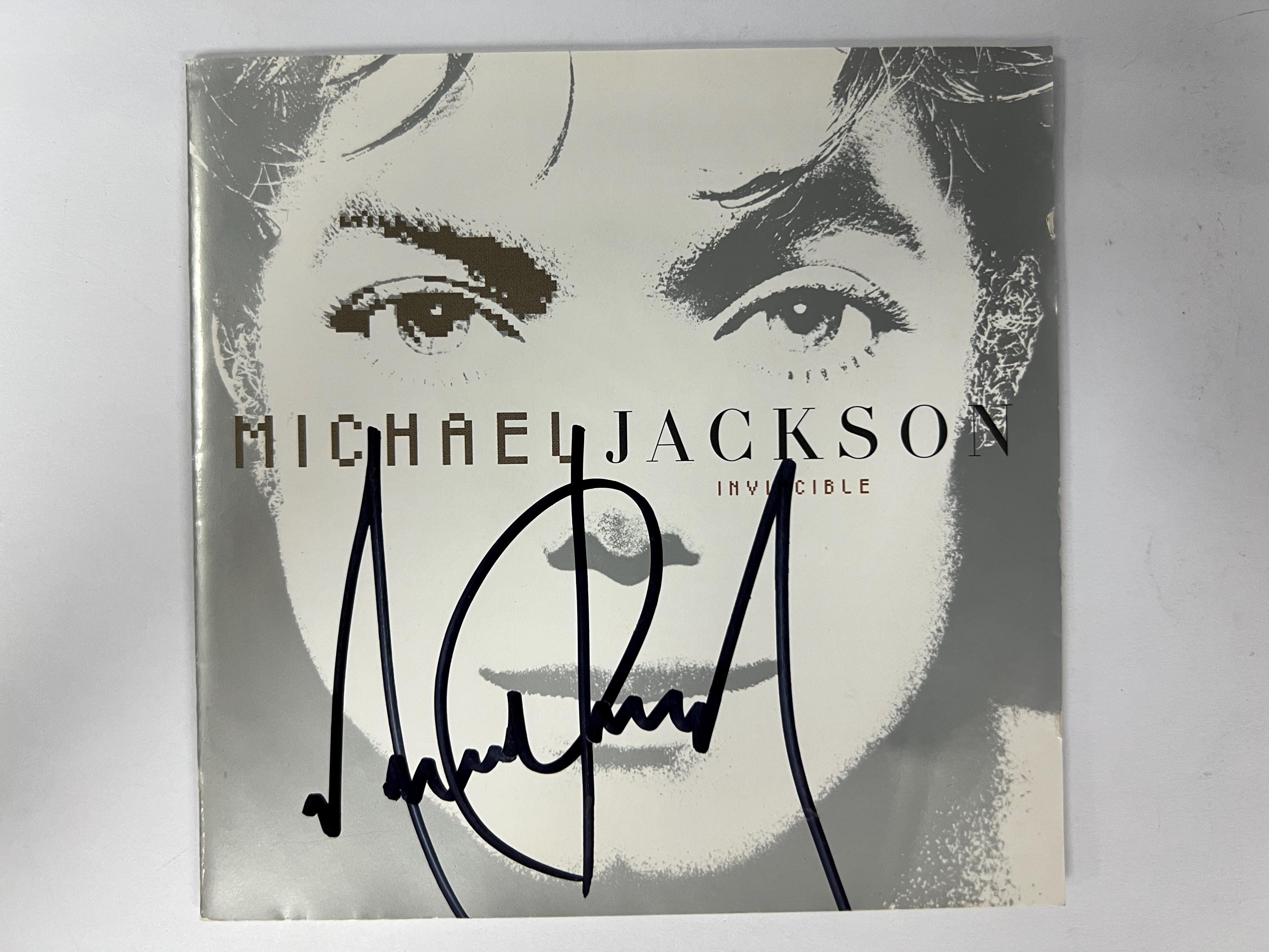 Autograph Signed Michael Jackson CD COA - Etsy