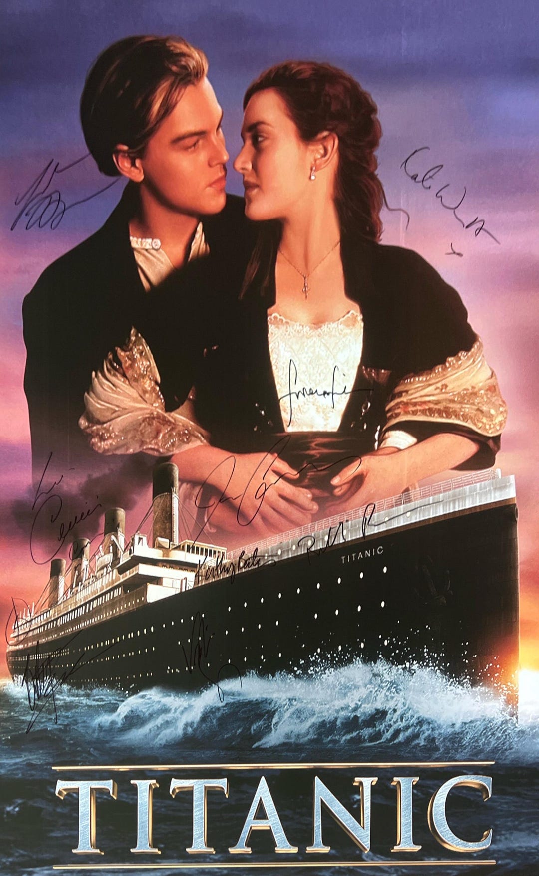 Titanic 初航海 ポスター　証明書付き額入り Autograph Signed Titanic Poster - Etsy