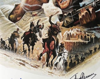 Autograph Signed Man Who Would Be King Poster COA