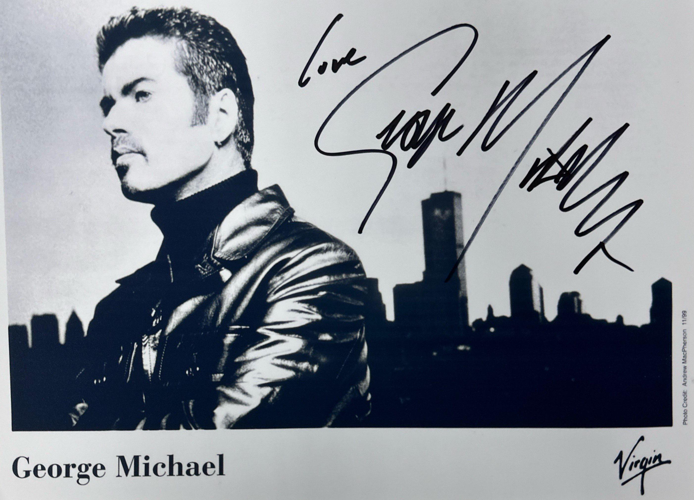 ジョージ・マイケルのサイン入りCOA入り写真 - Etsy 日本