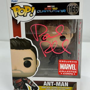 Funko Pop de ANTMAN con autógrafo firmado