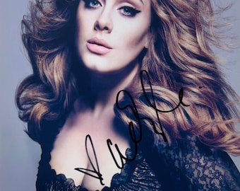 Autograph COA Signed Adele Photo