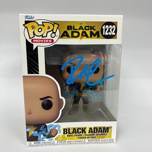 Funko Pop de Black Adam firmado autógrafo
