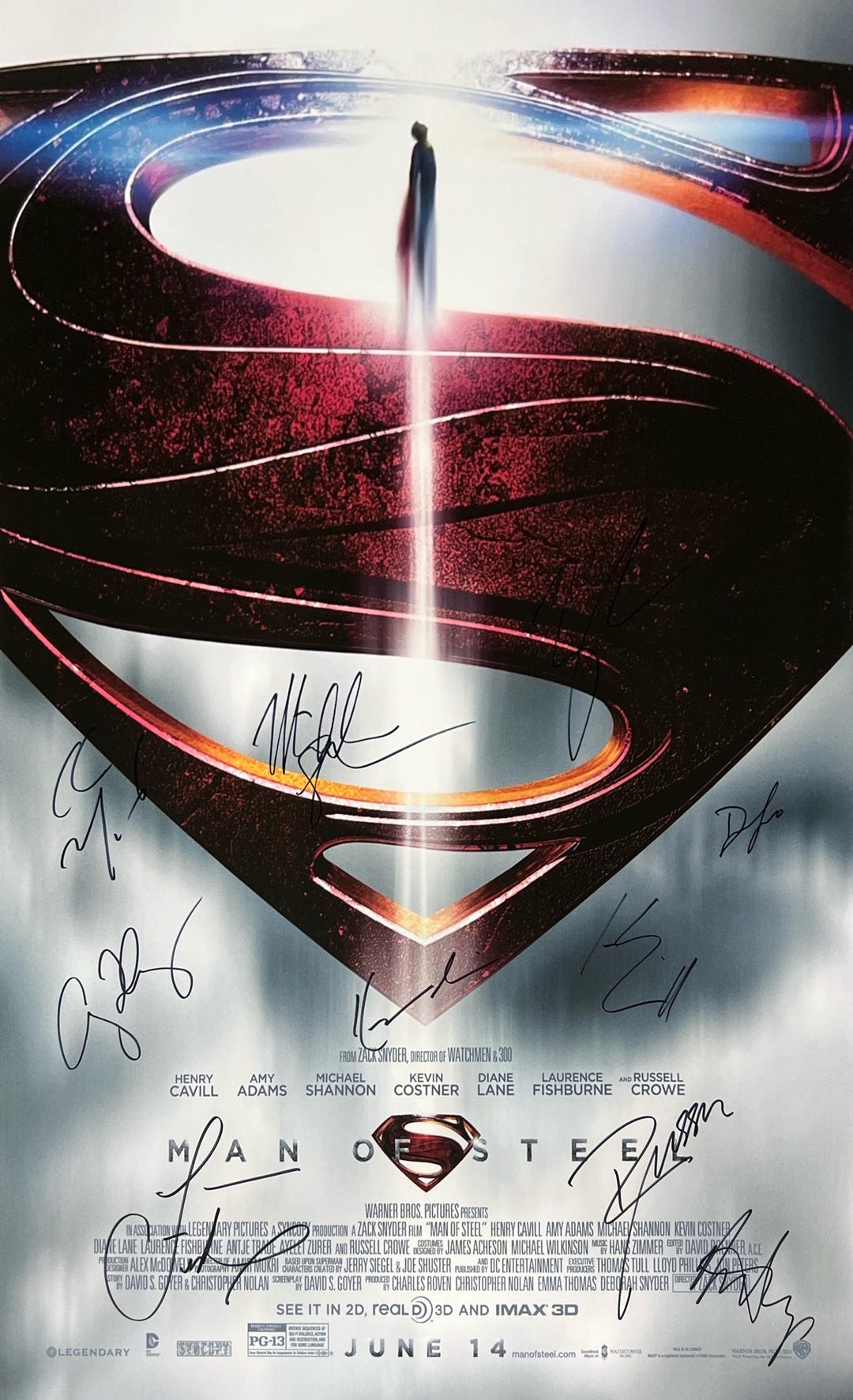 ヘンリー・カヴィル & エイミー・アダムス 直筆サイン入り写真