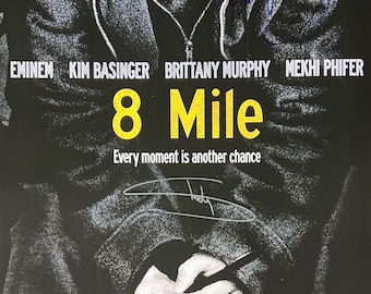 Autograph Signed 8 Mile Poster COA - Etsy