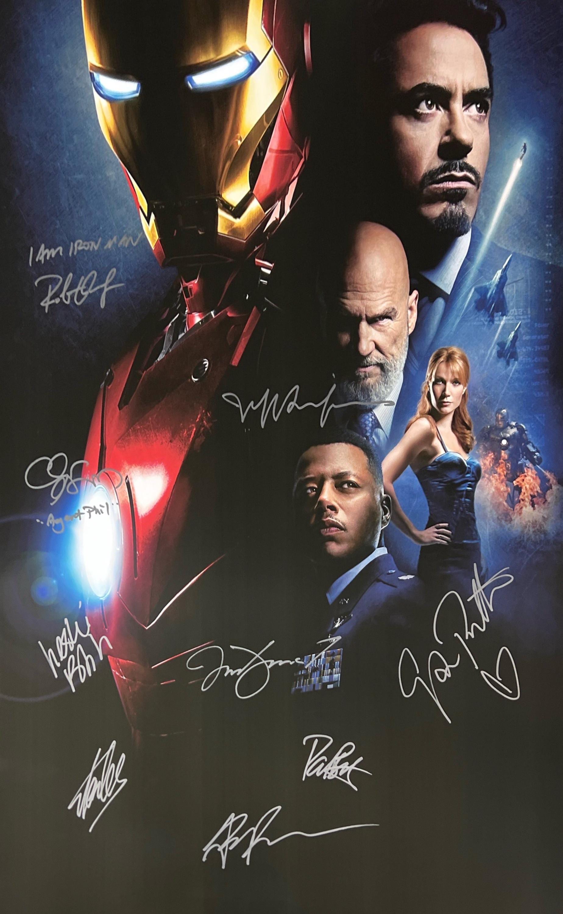 Autograph Signed Iron Man 2 Poster Robert Downey Jr COA - Etsy