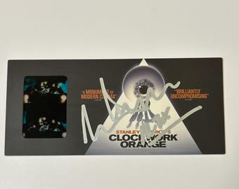Autograph Signed COA  Clockwork Orange Film Negatives Card Malcolm McDowell