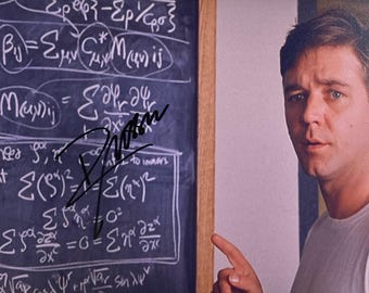 Autograph Signed COA Beautiful Mind Photo