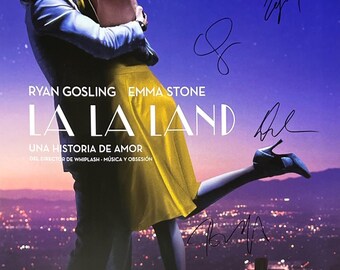 直筆サイン入り「ラ・ラ・ランド」ポスター COA - Etsy 日本