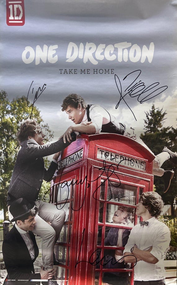 ワン・ダイレクション直筆サイン入り本 洋書] One Direction ワン