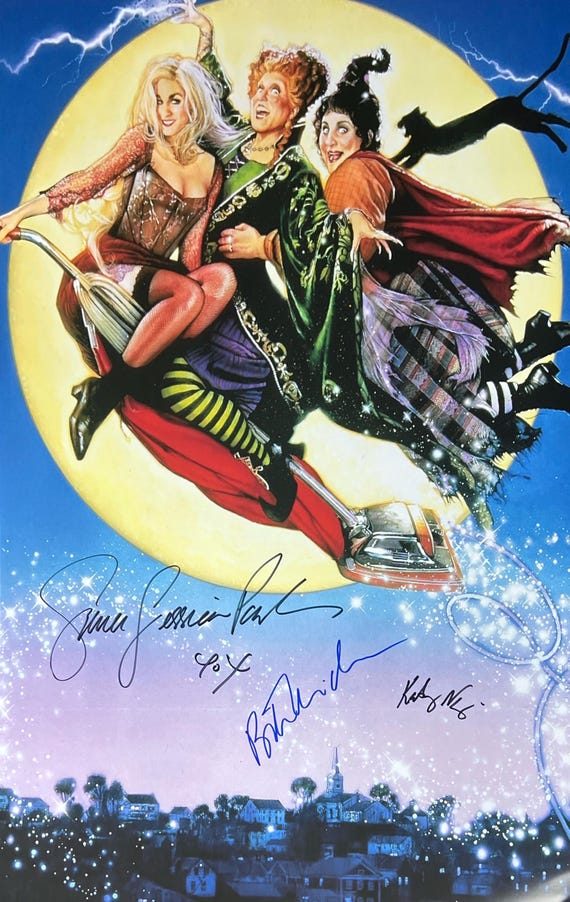Autograph Signed Hocus Pocus Poster COA - Etsy