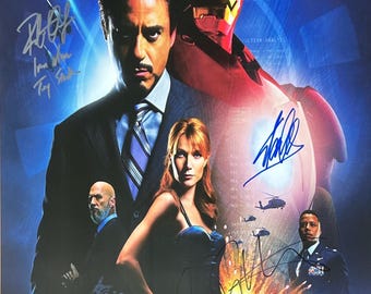 Autograph Signed Iron Man Poster COA