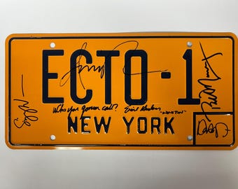 Autograph Signed Ghostbusters Carplate COA